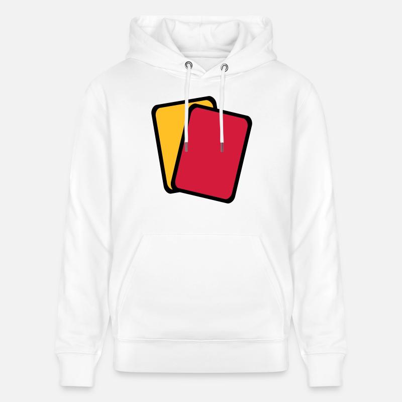 Carton rouge jaune - Sweat à capuche bio CRUISER Stanley/Stella Unisexe - blanc