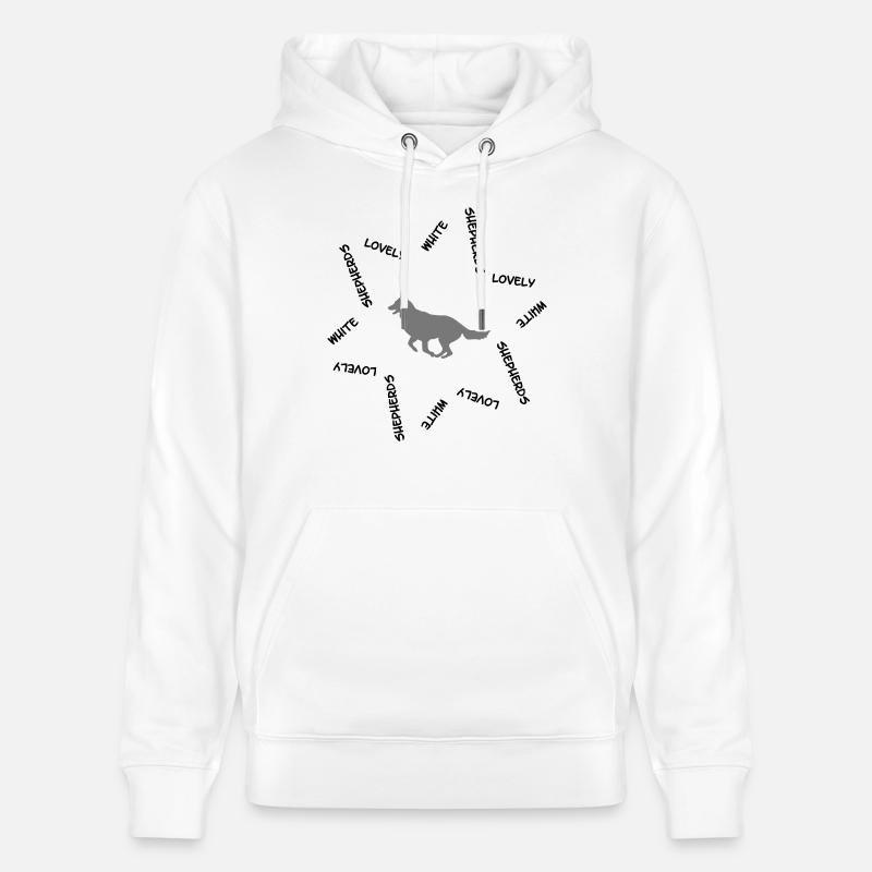 Weisser Schweizer Schäferhund cb2 - Stanley/Stella Unisex Bio-Hoodie CRUISER  - Weiß