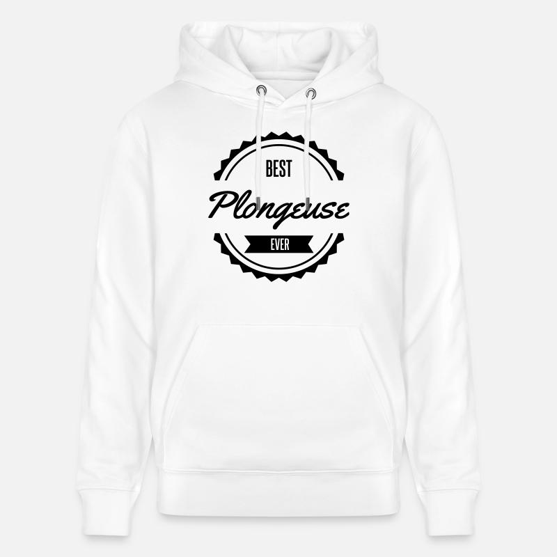 best plongeuse serveuse plongée - Sweat à capuche bio CRUISER Stanley/Stella Unisexe - blanc
