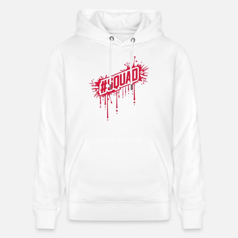 Goutte de sang SQUAD - Sweat à capuche bio CRUISER Stanley/Stella Unisexe - blanc