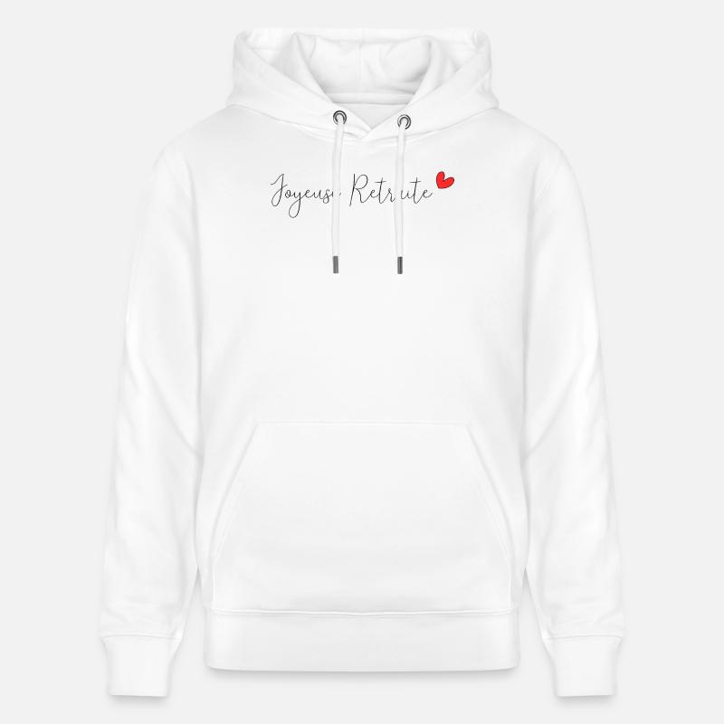 RETRAITE. RETRAITE. RETRAITEE. RETRAITE - Sweat à capuche bio CRUISER Stanley/Stella Unisexe - blanc