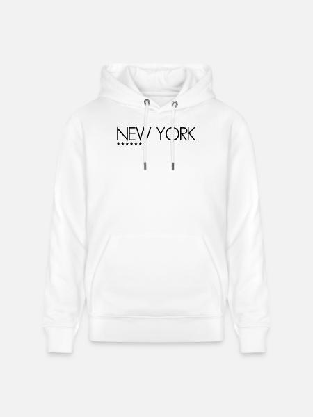 New York - Stanley/Stella CRUISER Unisex Organic Hoodie - white