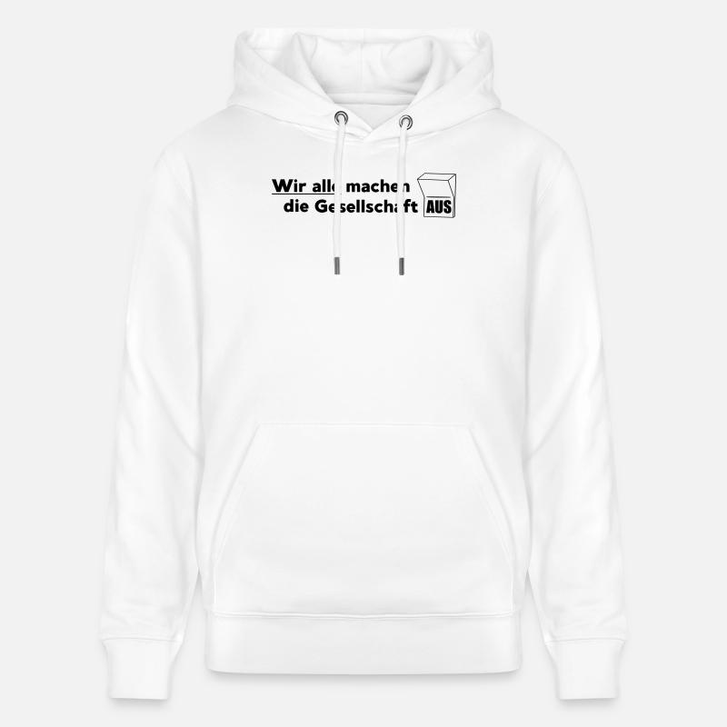 Die Gesellschaft - Stanley/Stella Unisex Bio-Hoodie CRUISER  - Weiß