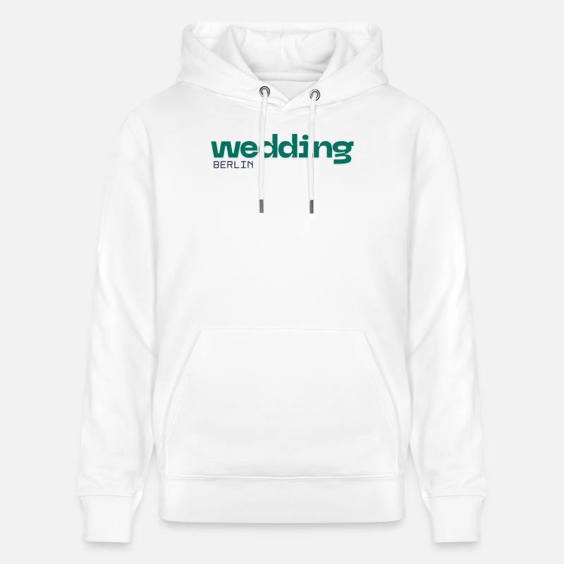 Wedding Berlin - Schönes, schlichtes Design - Stanley/Stella Unisex Bio-Hoodie CRUISER  - Weiß
