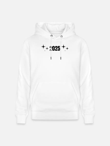 2025 - Jahr - Jahreswechsel - Stanley/Stella Unisex Bio-Hoodie CRUISER  - Weiß
