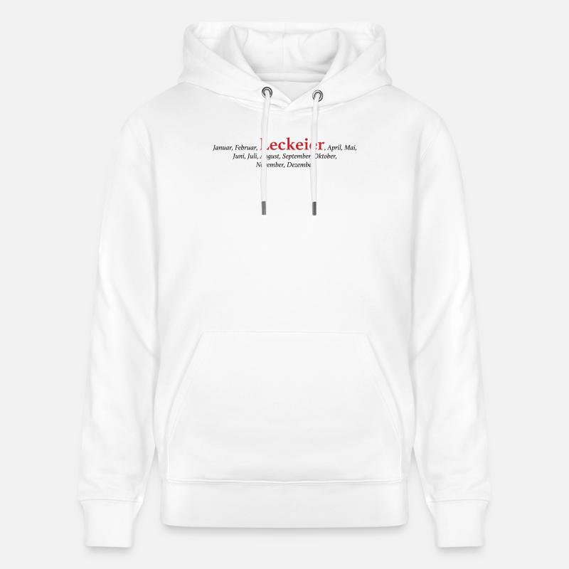 Leck Eier - Stanley/Stella Unisex Bio-Hoodie CRUISER  - Weiß