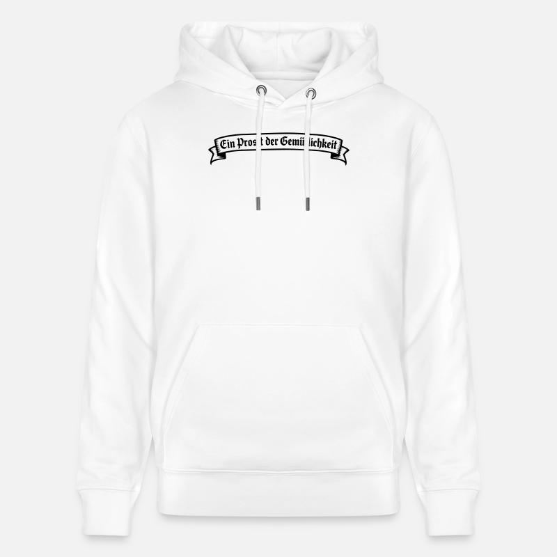 Ein Prosit der Gemütlichkeit - Sweat à capuche bio CRUISER Stanley/Stella Unisexe - blanc