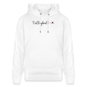 Volleyball - Stanley/Stella Unisex Bio-Hoodie CRUISER  - Weiß - Vorne - Alina (178cm) & Michal (187cm)