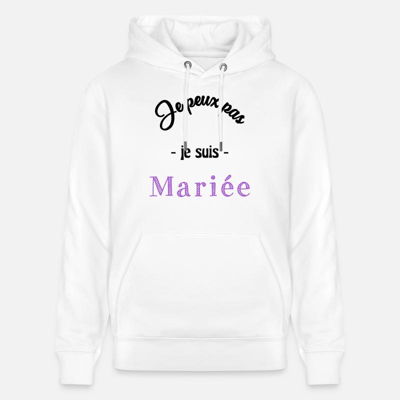MARIEE. EVJF - Sweat à capuche bio CRUISER Stanley/Stella Unisexe - blanc