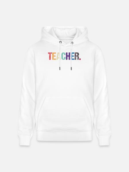 Conception colorée de TEACHER - Sweat à capuche bio CRUISER Stanley/Stella Unisexe - blanc