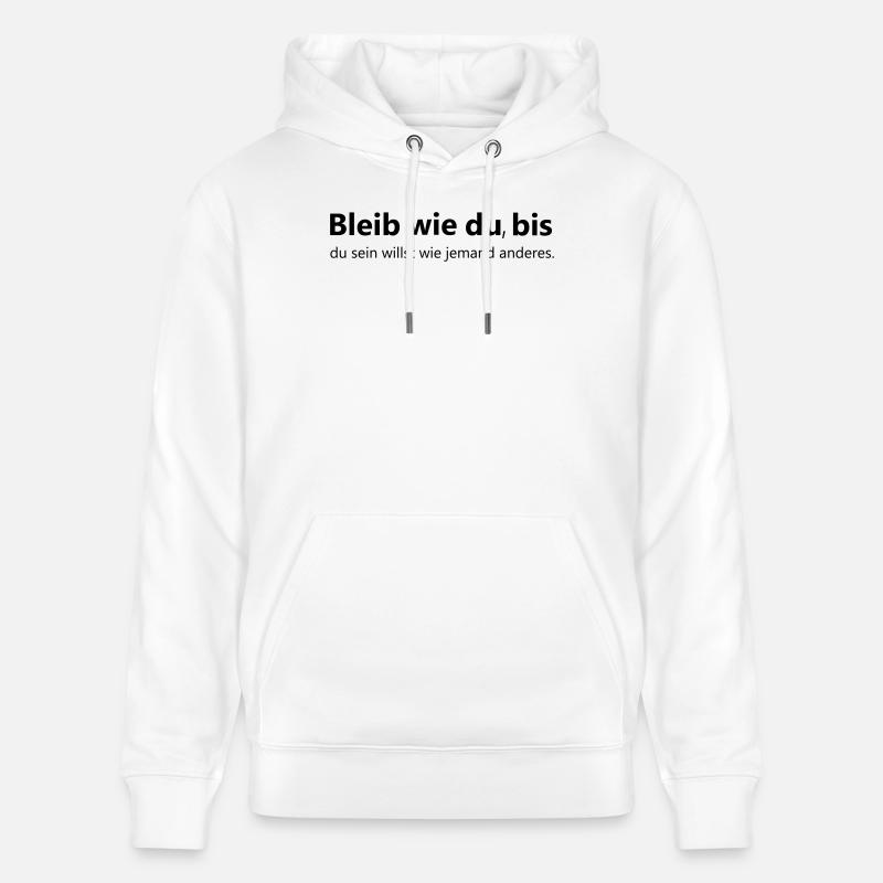 Restez comme vous - Sweat à capuche bio CRUISER Stanley/Stella Unisexe - blanc