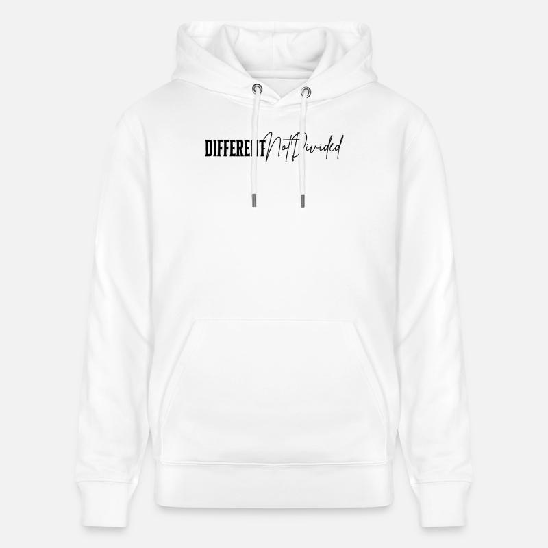 DifferentNotDivided - Sweat à capuche bio CRUISER Stanley/Stella Unisexe - blanc