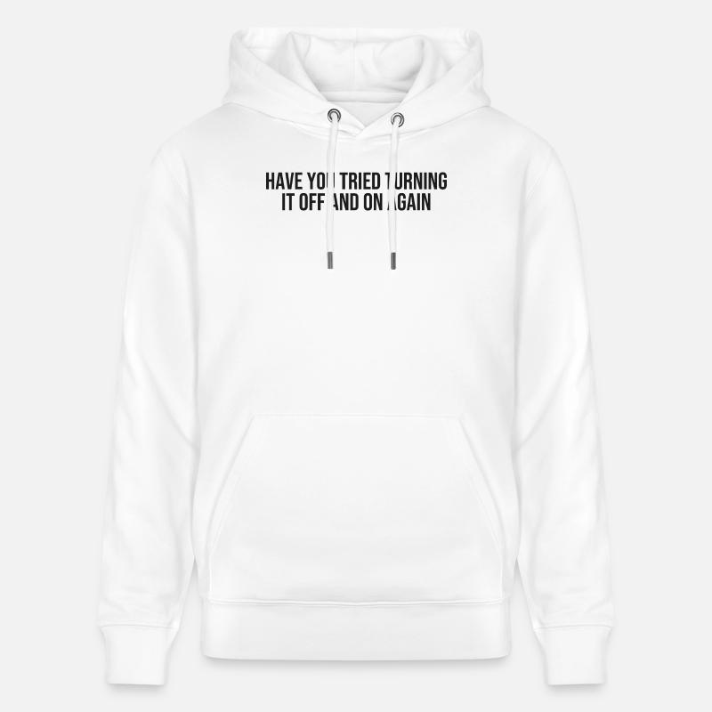 Support technique informatique - Sweat à capuche bio CRUISER Stanley/Stella Unisexe - blanc