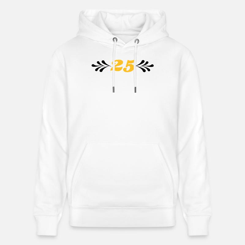 2541614 14743929 noces d’argent - Sweat à capuche bio CRUISER Stanley/Stella Unisexe - blanc
