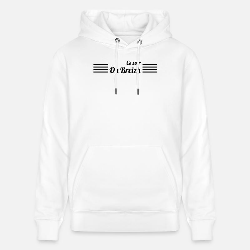 Ce soir On Breizh ! - Sweat à capuche bio CRUISER Stanley/Stella Unisexe - blanc