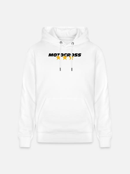 Motocross - Stanley/Stella CRUISER Unisex Organic Hoodie - white