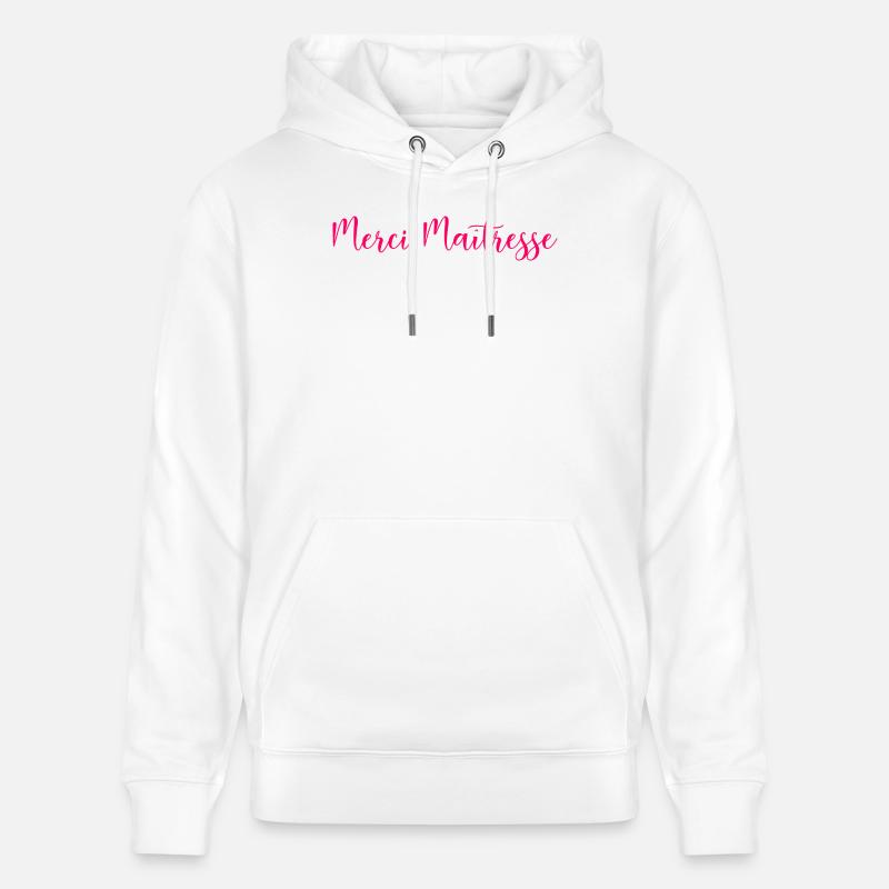 MAÎTRESSE. MERCI. MERCI MAÎTRESSE. MAITRESSE - Sweat à capuche bio CRUISER Stanley/Stella Unisexe - blanc