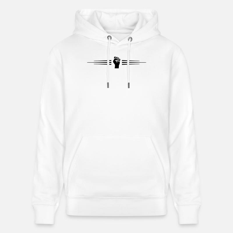Ligne de poing à main - Sweat à capuche bio CRUISER Stanley/Stella Unisexe - blanc