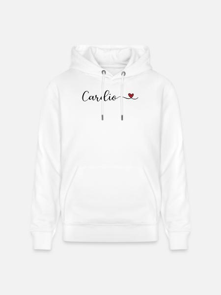 Cardio with a Heart - Stanley/Stella CRUISER Unisex Organic Hoodie - white