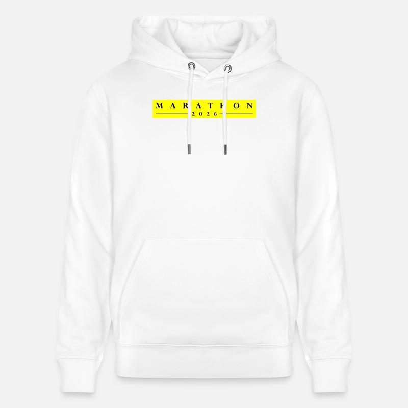 Marathon 2026 - Sweat à capuche bio CRUISER Stanley/Stella Unisexe - blanc