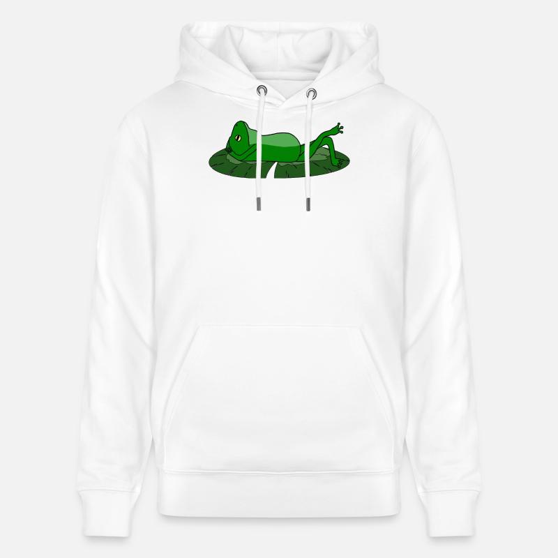 Frog Toad Chill Toad - Stanley/Stella CRUISER Unisex Organic Hoodie - white