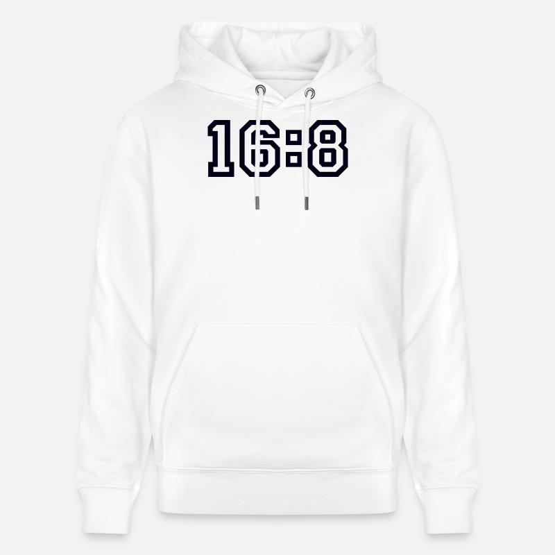 Diète 16 à 8 - Sweat à capuche bio CRUISER Stanley/Stella Unisexe - blanc