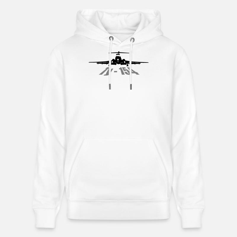 Le Tu-154 - Sweat à capuche bio CRUISER Stanley/Stella Unisexe - blanc
