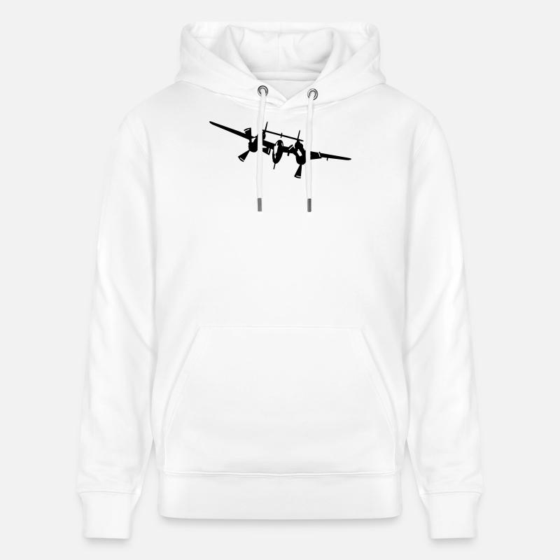 P-38 - Sweat à capuche bio CRUISER Stanley/Stella Unisexe - blanc