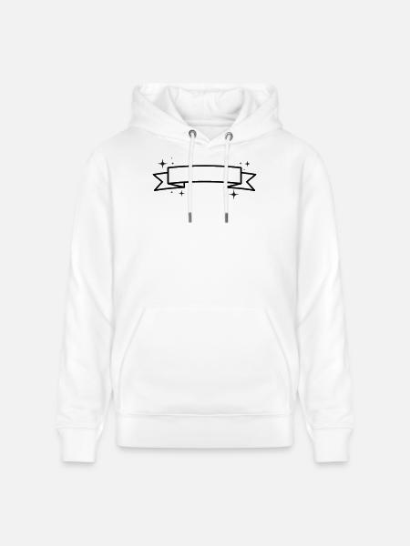 Banner - Insert Text - Stanley/Stella CRUISER Unisex Organic Hoodie - white