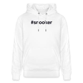 Snooker Billiards - Stanley/Stella CRUISER Unisex Organic Hoodie - white - Front - Alina (178cm) & Michal (187cm)
