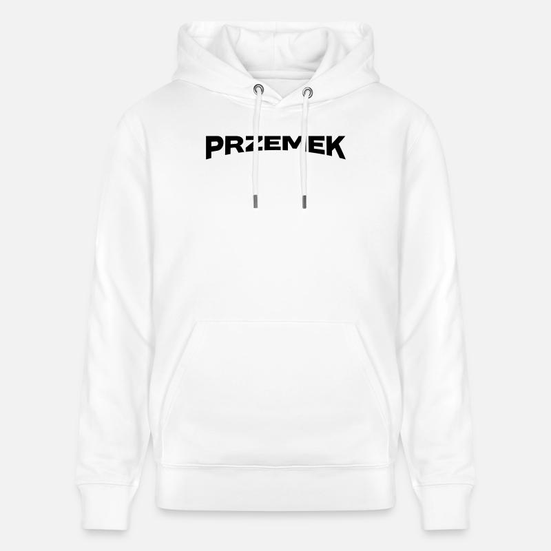 Don du nom de Przemek - Sweat à capuche bio CRUISER Stanley/Stella Unisexe - blanc