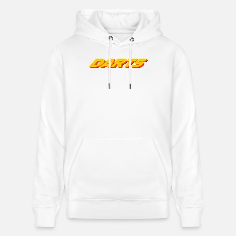 Fléchettes, fléchettes, fléchettes rétro - Sweat à capuche bio CRUISER Stanley/Stella Unisexe - blanc