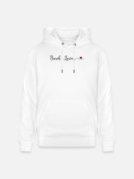 Book Lover - Stanley/Stella CRUISER Unisex Organic Hoodie - white