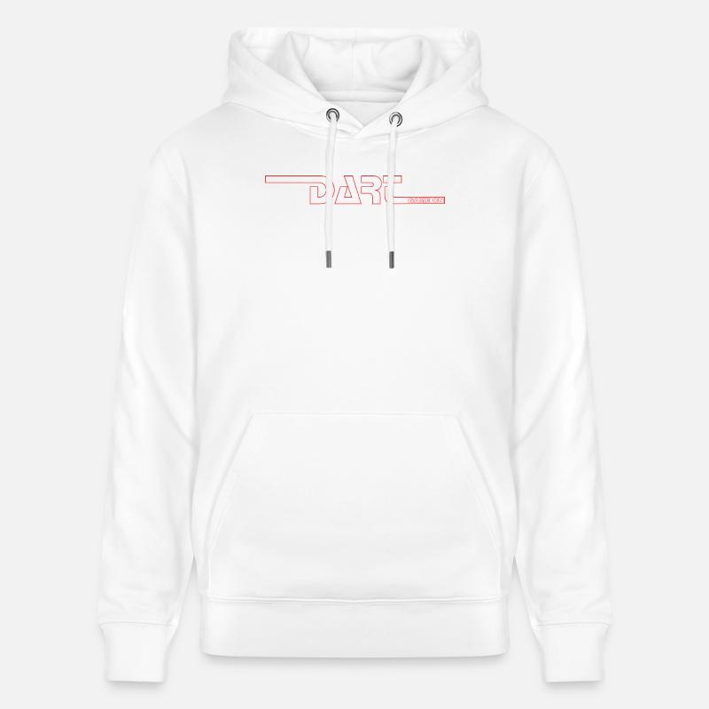 Fléchettes, fléchettes, FLÉCHETTES-GAME_ON_Rot - Sweat à capuche bio CRUISER Stanley/Stella Unisexe - blanc