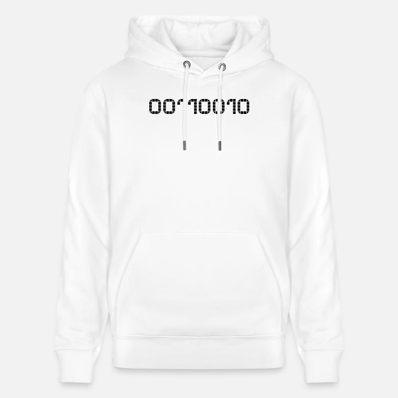 Binary notation - 50 - Stanley/Stella CRUISER Unisex Organic Hoodie - white