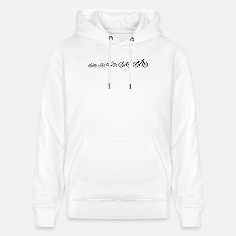 Évolution vélo  - Sweat à capuche bio CRUISER Stanley/Stella Unisexe - blanc
