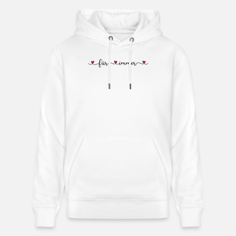 pour toujours - Sweat à capuche bio CRUISER Stanley/Stella Unisexe - blanc