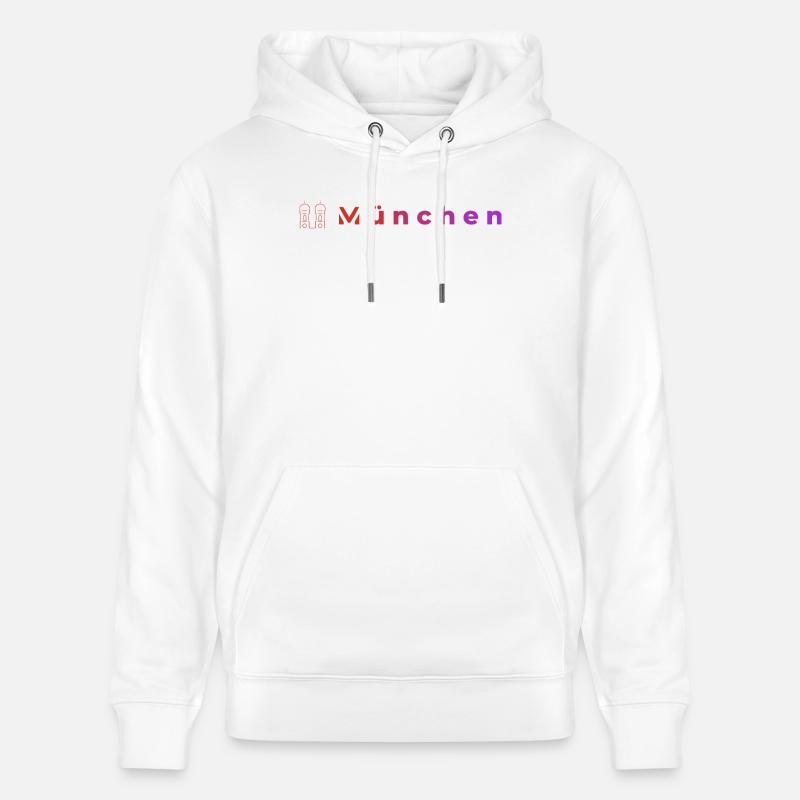 Veilleuses de Munich - Sweat à capuche bio CRUISER Stanley/Stella Unisexe - blanc