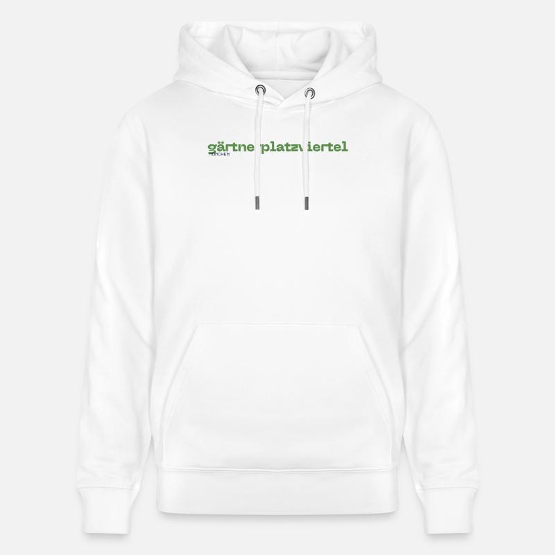 Gärtnerplatzviertel Quartier de Munich - Sweat à capuche bio CRUISER Stanley/Stella Unisexe - blanc