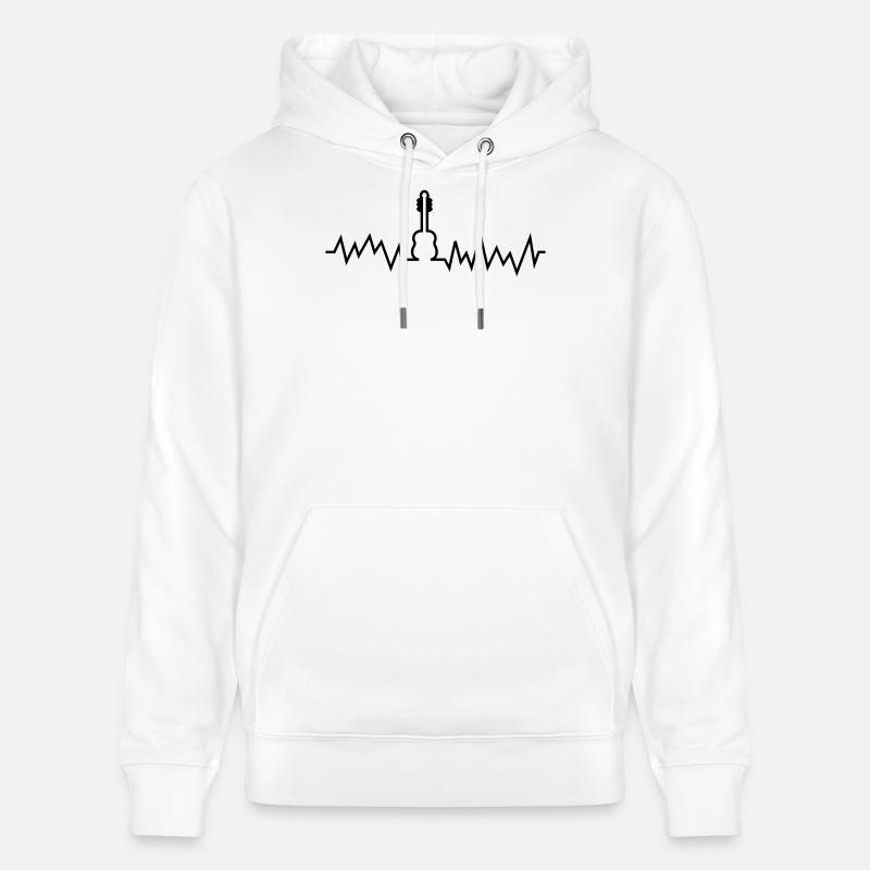 gitarre - Sweat à capuche bio CRUISER Stanley/Stella Unisexe - blanc