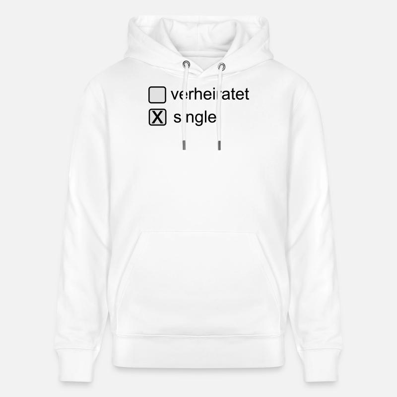 Célibataire - Sweat à capuche bio CRUISER Stanley/Stella Unisexe - blanc