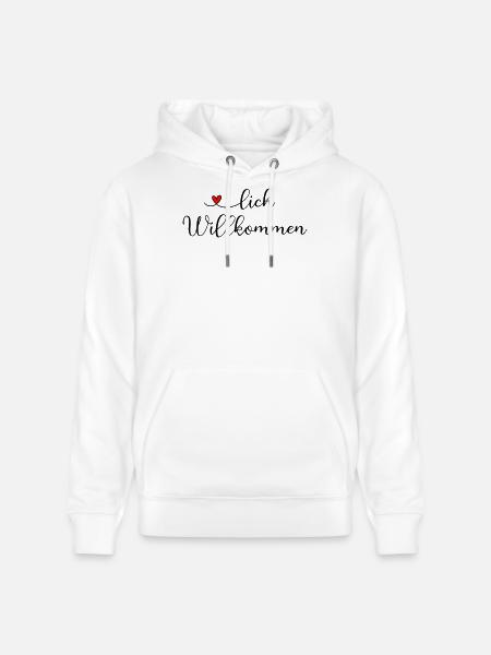 Herzlich Willkommen - Stanley/Stella Unisex Bio-Hoodie CRUISER - Weiß