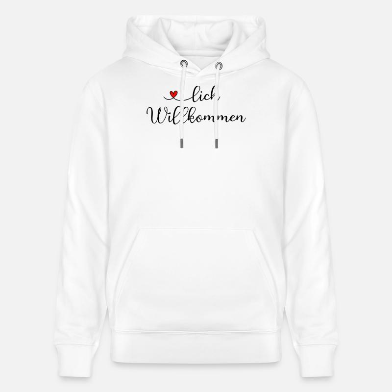 Herzlich Willkommen - Stanley/Stella Unisex Bio-Hoodie CRUISER - Weiß