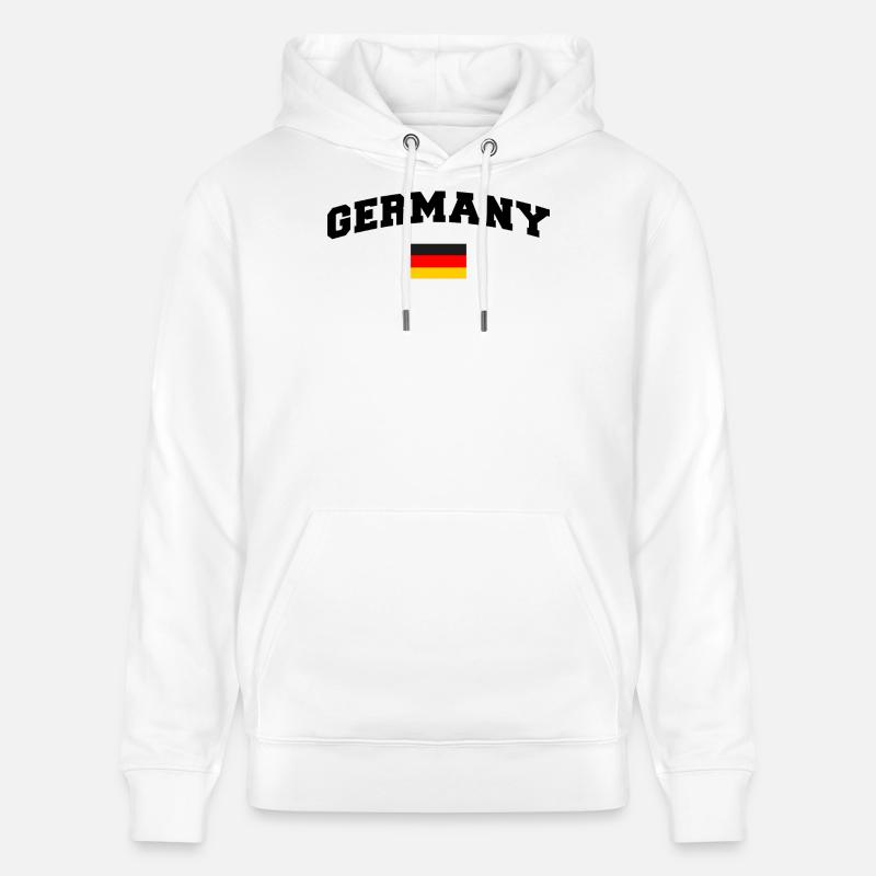 Drapeau allemand - Sweat à capuche bio CRUISER Stanley/Stella Unisexe - blanc