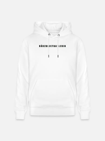 Härzbluetbaslerin Kanton Basel - Stanley/Stella Unisex Bio-Hoodie CRUISER - Weiß