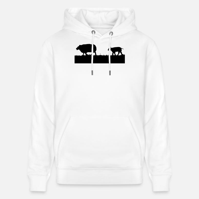 Oveja - Sweat à capuche bio CRUISER Stanley/Stella Unisexe - blanc