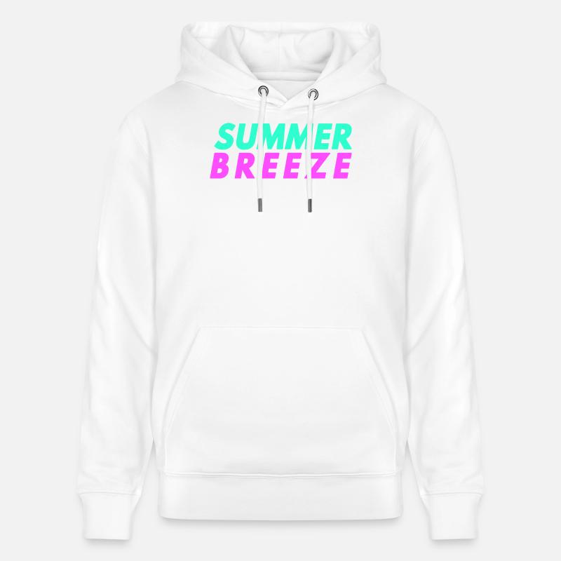 Brise d’été - Sweat à capuche bio CRUISER Stanley/Stella Unisexe - blanc