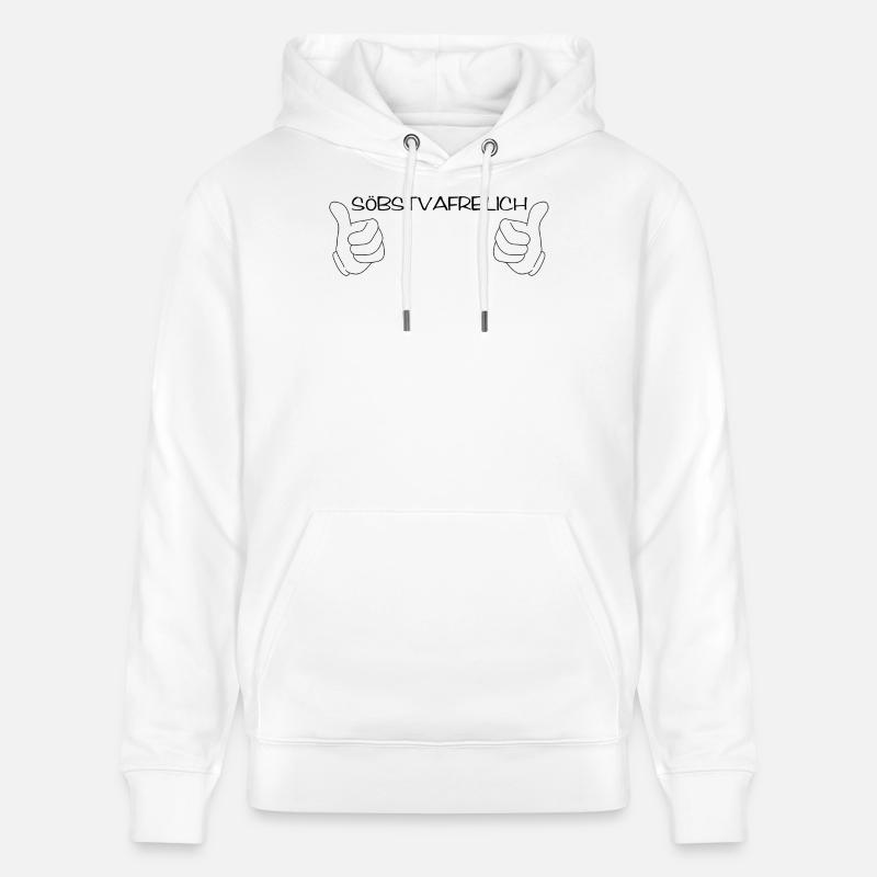 Söbstvafreilich - bien sûr, dialecte - Sweat à capuche bio CRUISER Stanley/Stella Unisexe - blanc