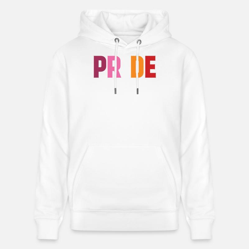 Fierté lesbienne - Sweat à capuche bio CRUISER Stanley/Stella Unisexe - blanc