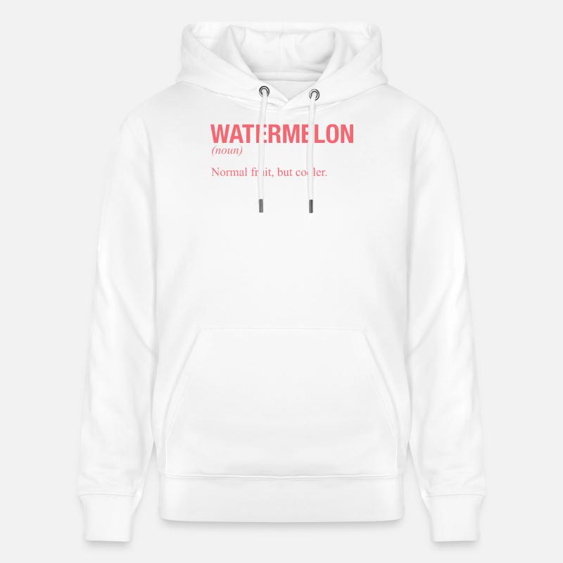 PASTÈQUE Wassermelone - Sweat à capuche bio CRUISER Stanley/Stella Unisexe - blanc